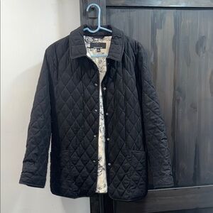 Jones New York Black and Cream Floral Jacket